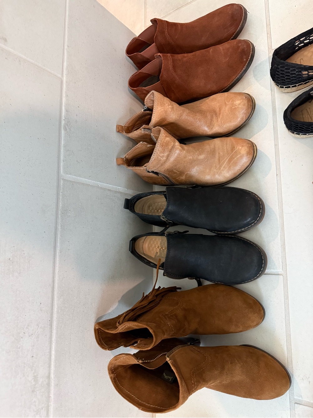 Mixed Women’s Ankle Boot Lot - Brown, Tan, Black